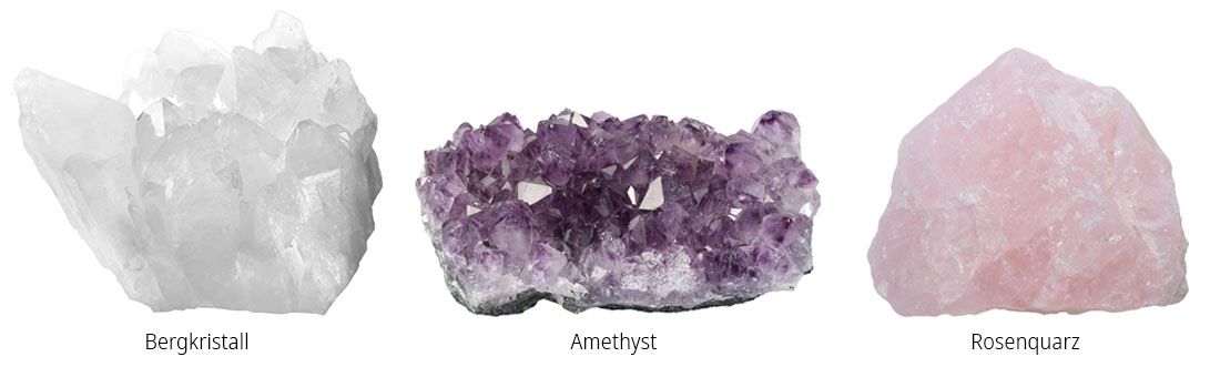 Die Besonderheit des Wasserwirblers ist die integrierte Edelsteinkammer, bestehend aus Bergkristall, Amethyst, Rosenquarz