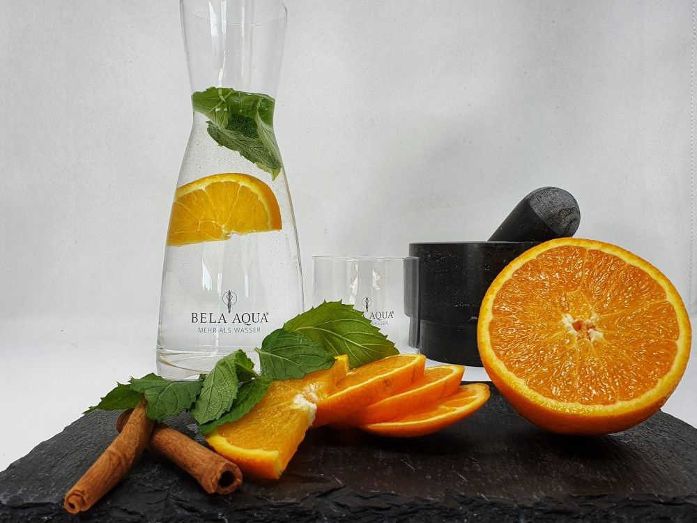 Bela Aqua Wasserrezept: Orangen-Zimt-Wasser