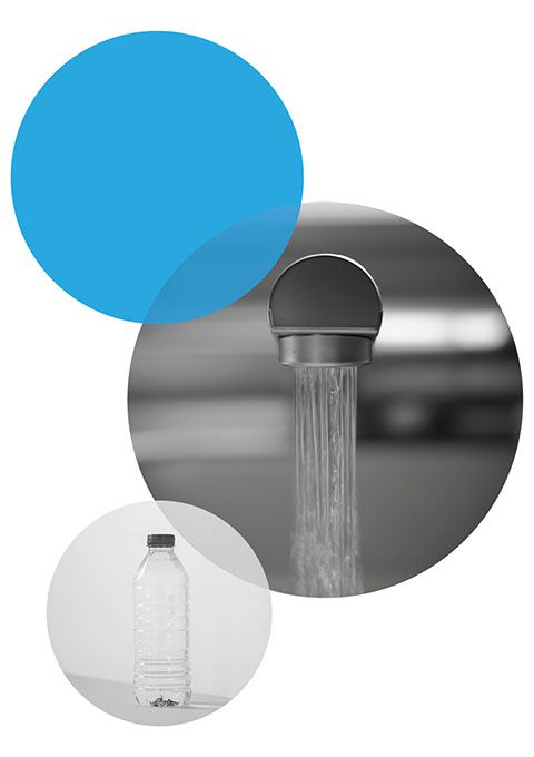 Die Qualität von Leitungswasser und von Mineralwasser im Vergleich