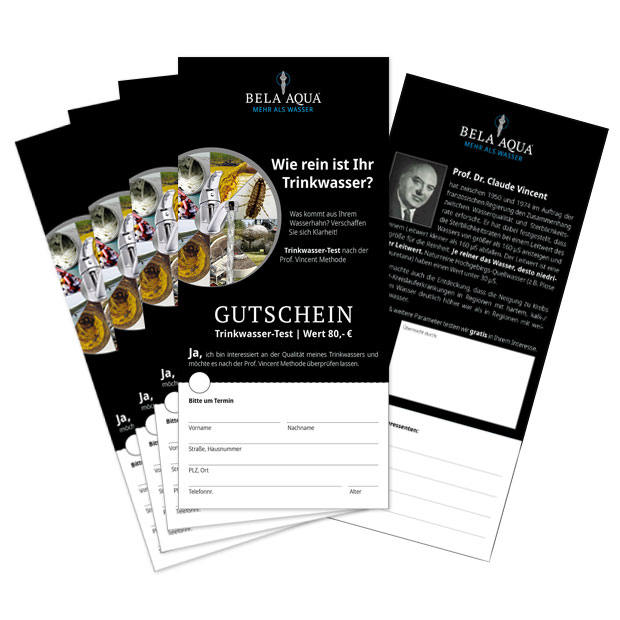 Gutscheinblock Trinkwassertest &quot;Vincent&quot;