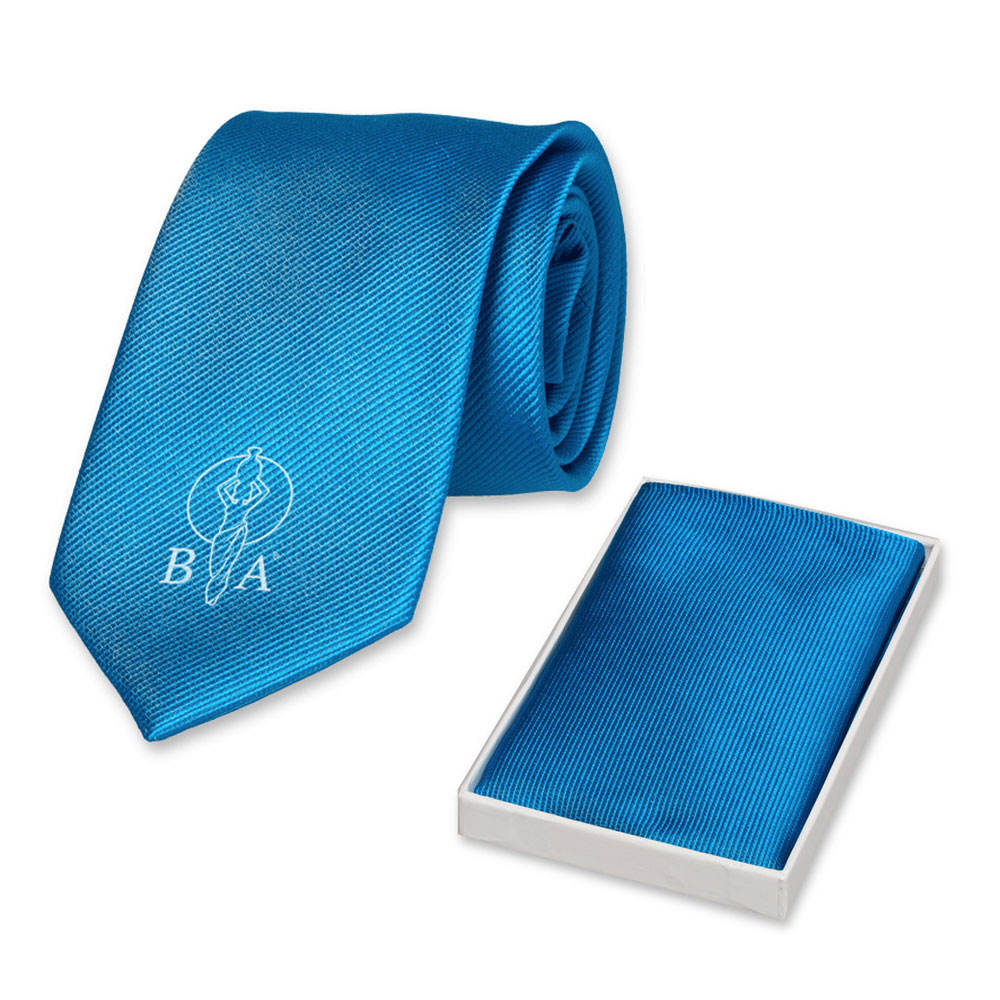 Bela Aqua Krawatte blau schmal