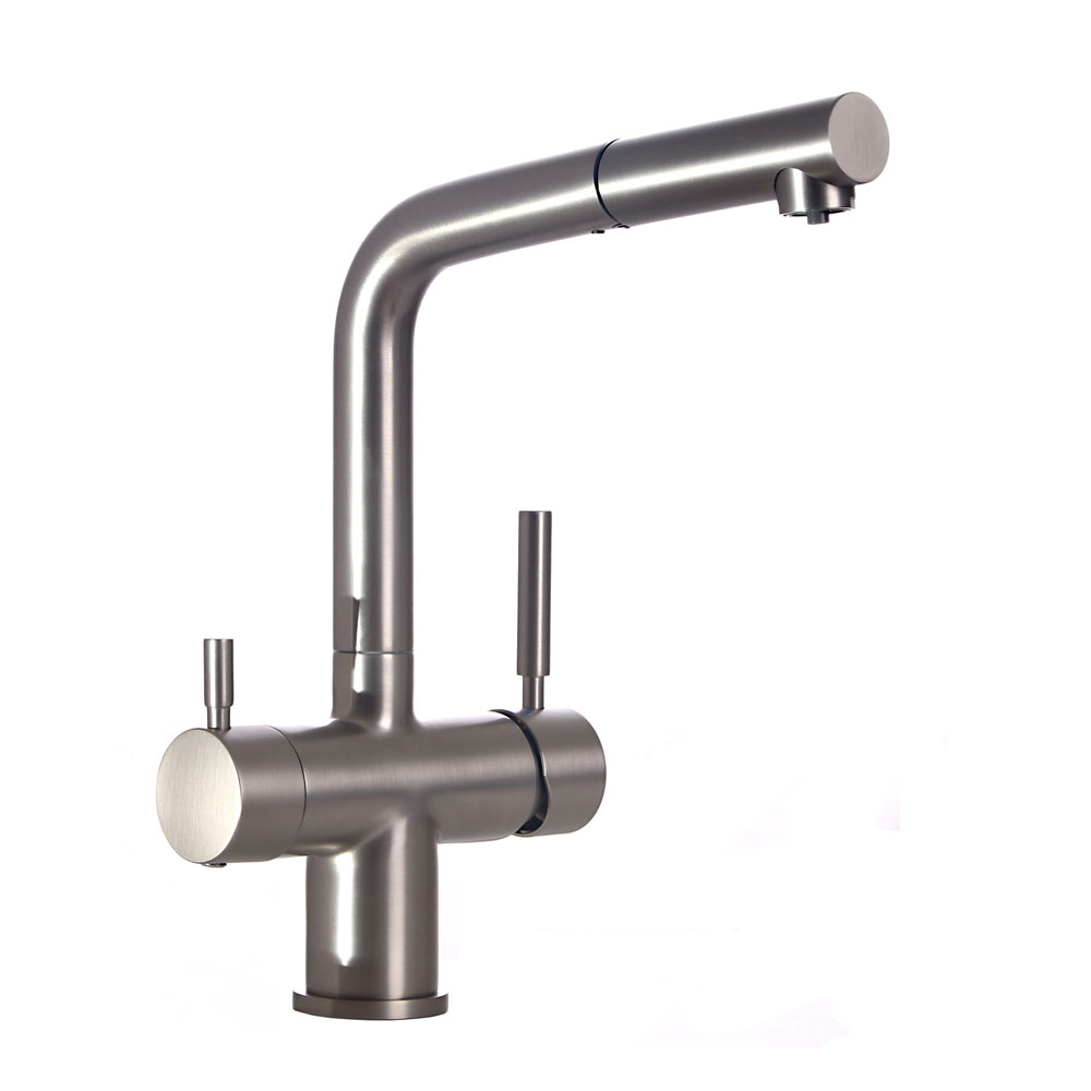 3-Wege Wasserhahn - SIENA - Edelstahl