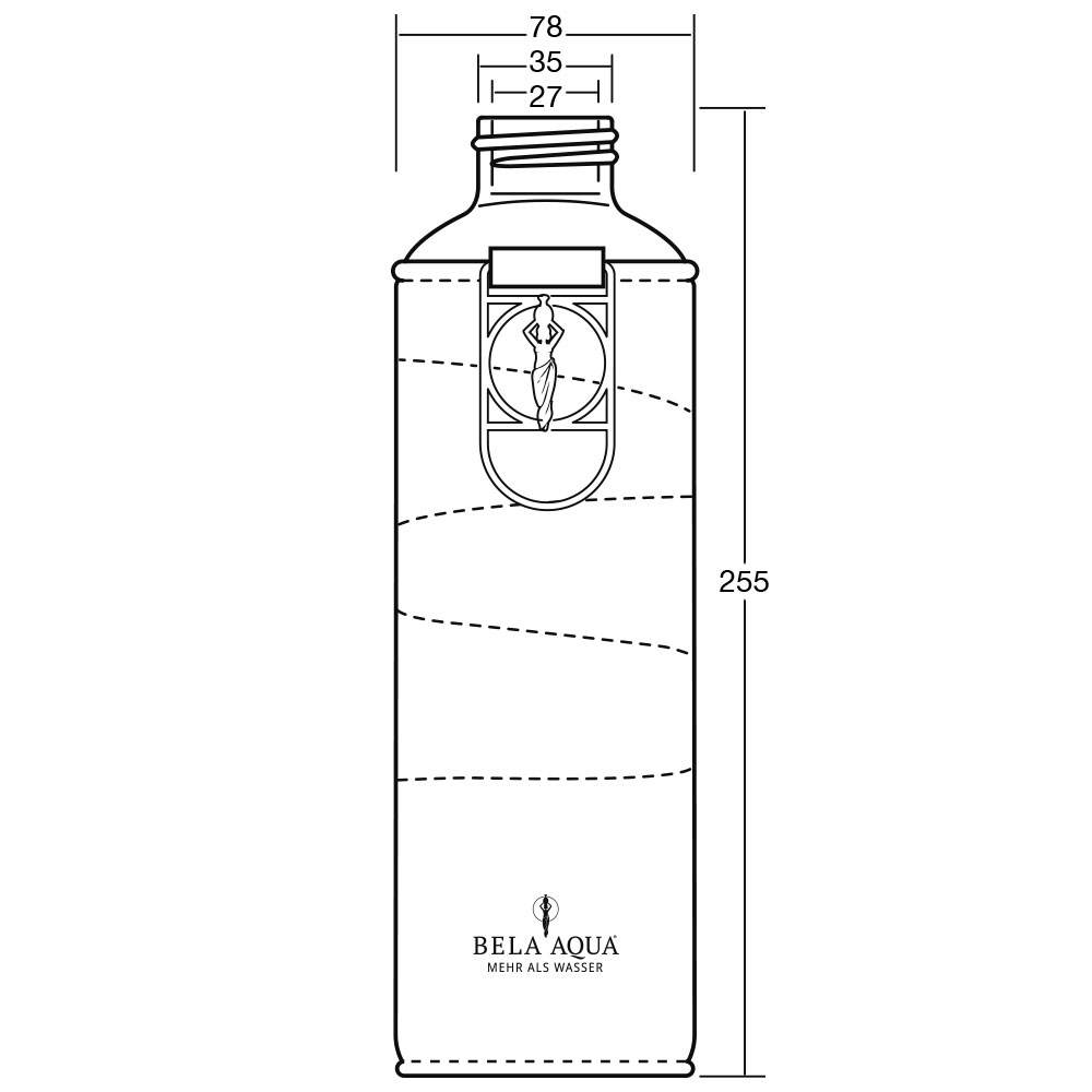 Trinkflasche "Trendy white"