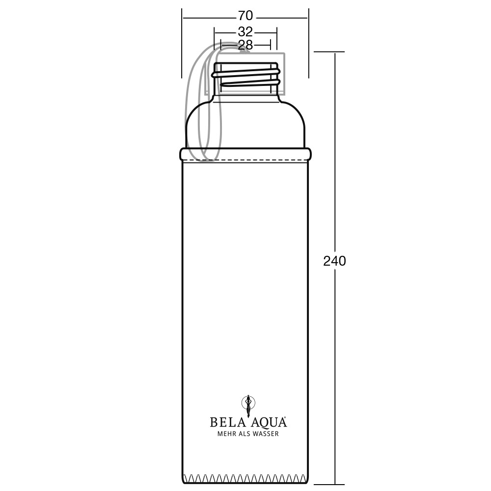 Trinkflasche "Modern khaki"