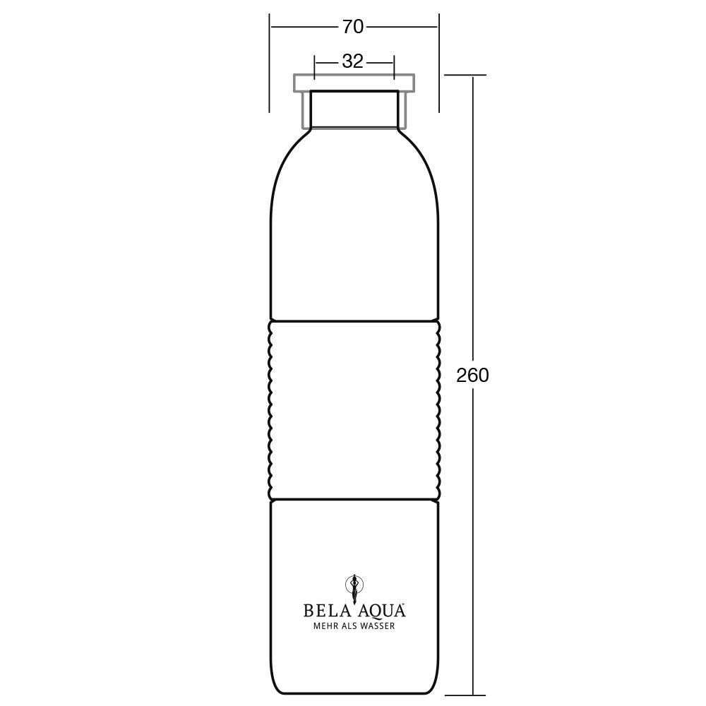 Thermosflasche "Elegance white"