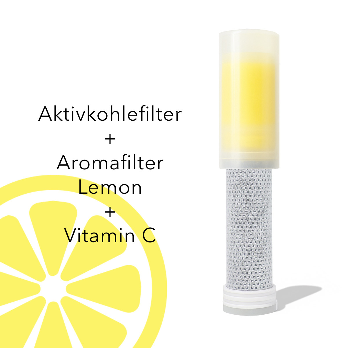 Premium Filterduschkopf - Wechselfilter mit Lemon-Duft